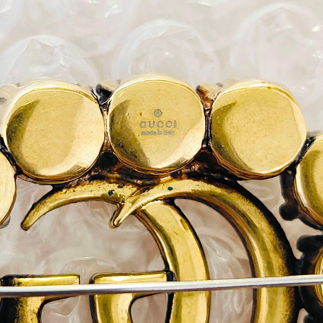 GUCCI クリスタル ブローチ