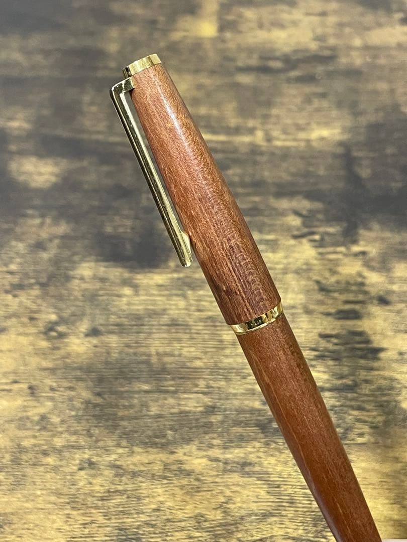 1974年製　初代カスタム　高級天然　イタヤカエデ 大型18金　万年筆　細字