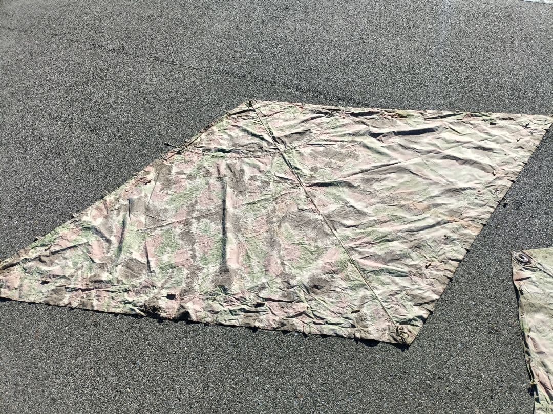 【軍幕】チェコスロバキア軍 初期菱形 2枚 クラウドカモ