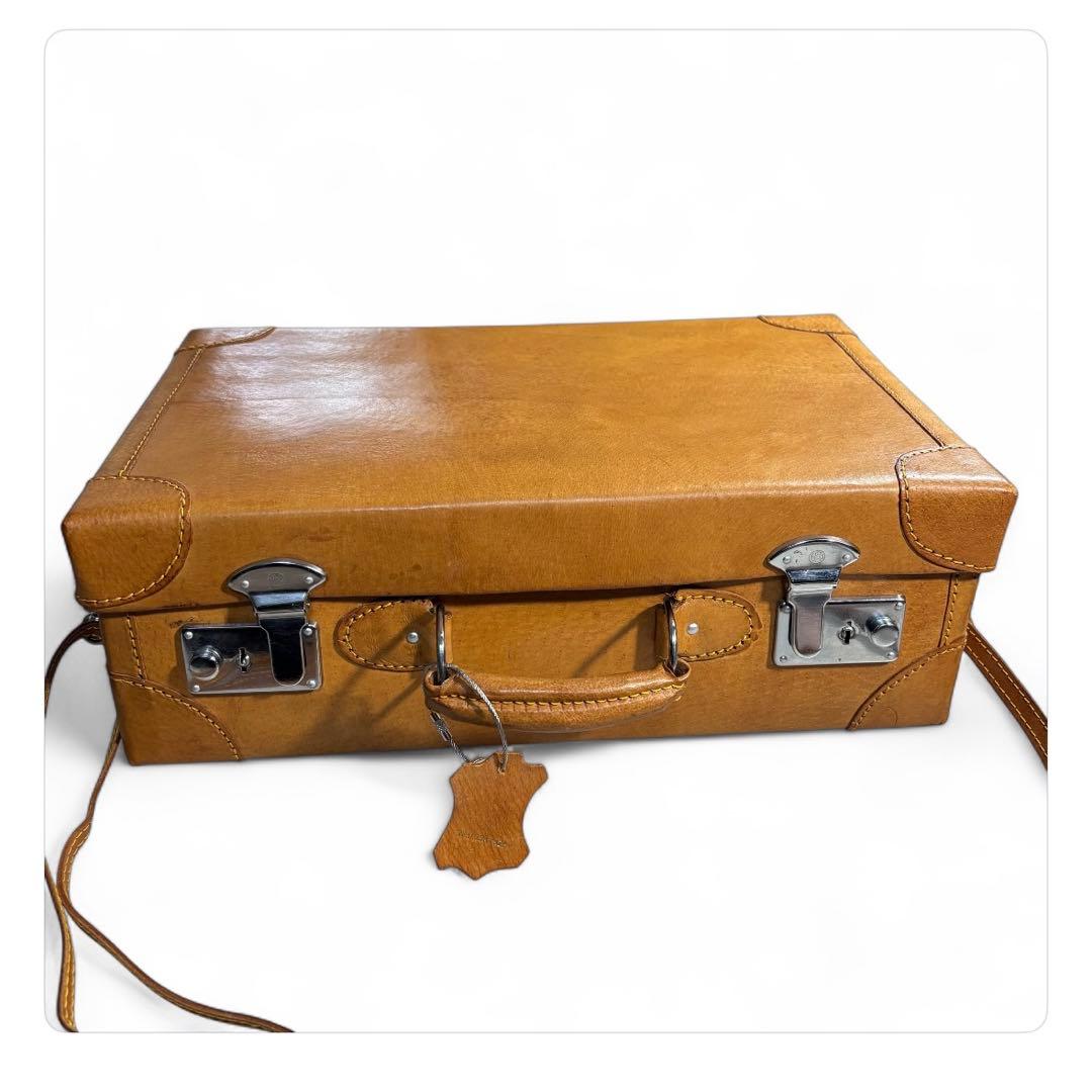 希少 アンティーク トランクケース 革製 鞄 小さいかばん 手持ち ミニトランク
