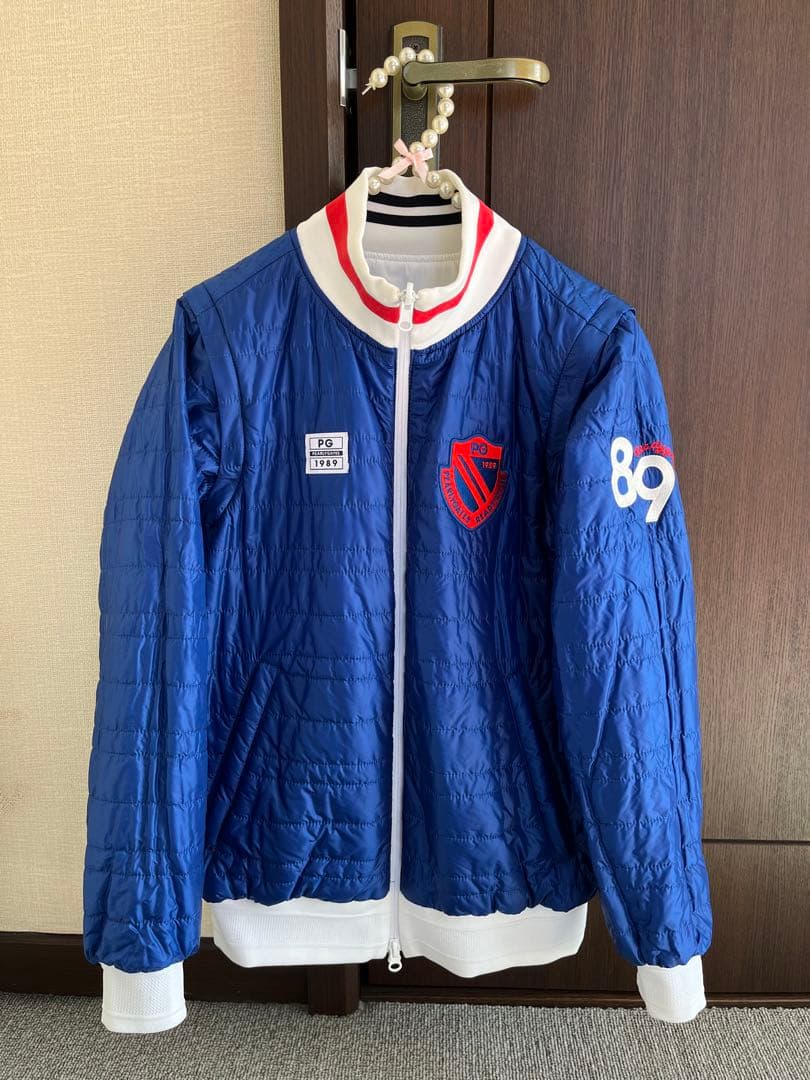 パーリーゲイツ　中綿ナイロンジャケット　リバーシブル　ベスト　4way ♪