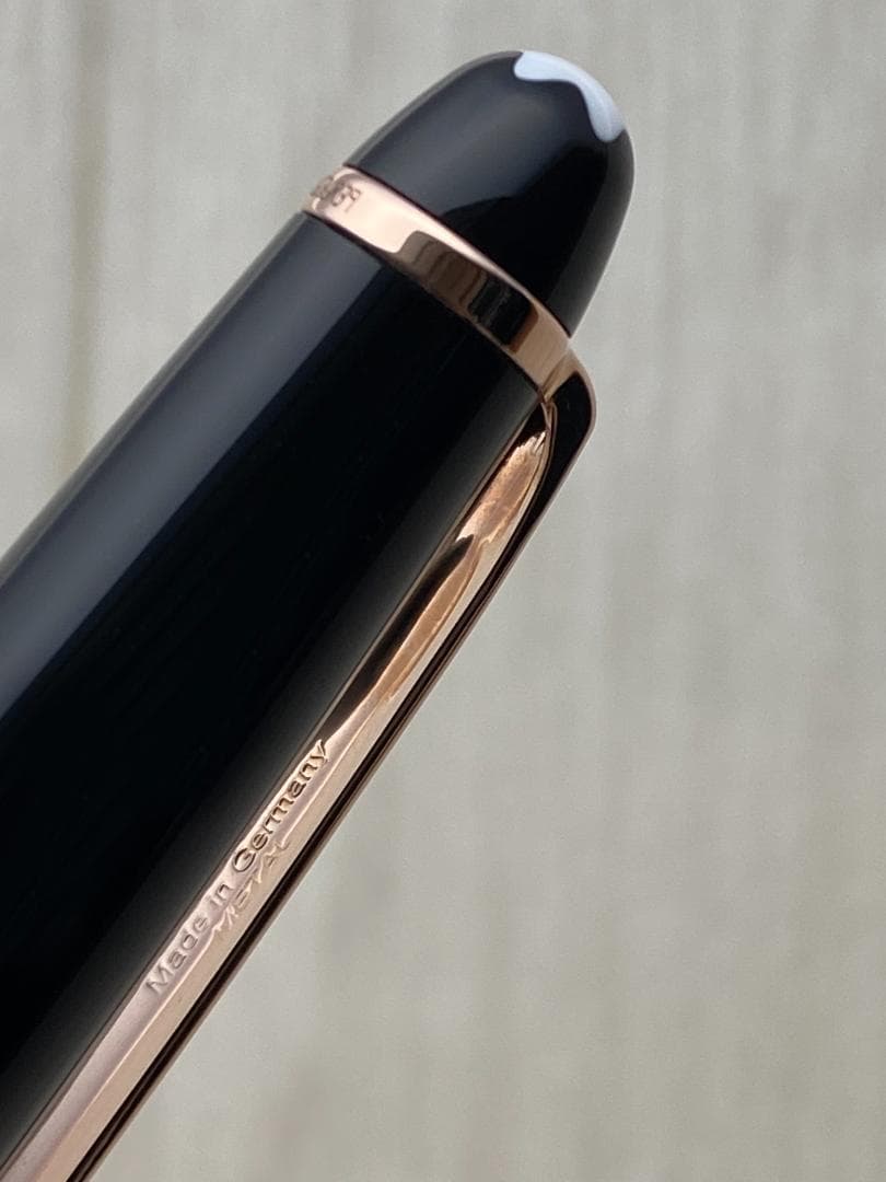 現行品 新品同様 モンブラン ローズゴールド 163 キャップ式 ローラーボール