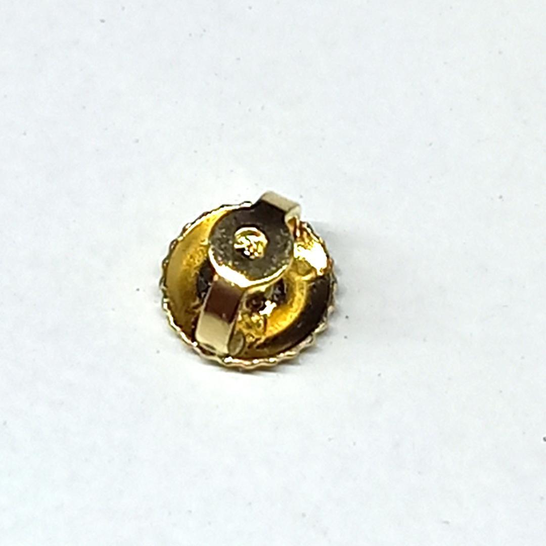 美品 ティファニー ネジ式 ピアス キャッチ 750 k18 YG バイザヤード