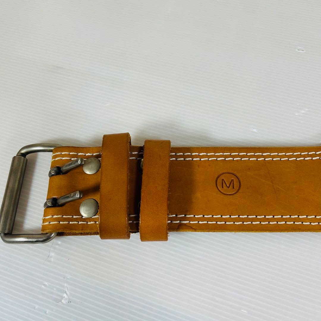 GOLD GYM ゴールドジム プロレザーベルト Mサイズ USA刻印