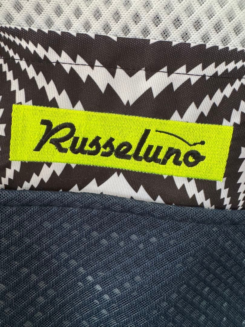 【新品タグ付き】Russeluno ゴルフバッグ メッシュ ホワイト/ネイビー