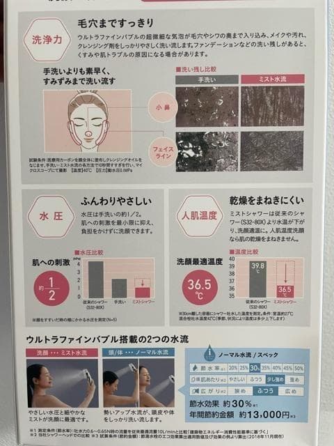 新品☆FBミストシャワーmitosファインバブル♪シャワーヘッド☆D808