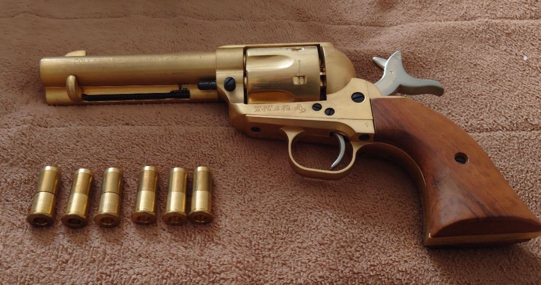 【美品黄金色】COLT S.A.A. 45 ピースメーカー SMG規格合格品