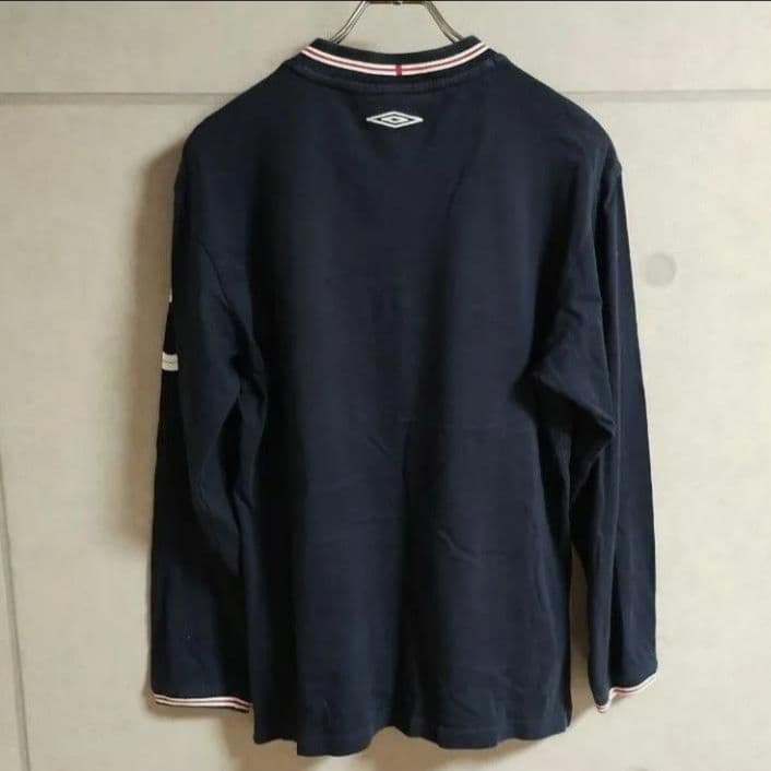 アンブロ イングランド代表 長袖 サッカーユニフォーム ネイビー M