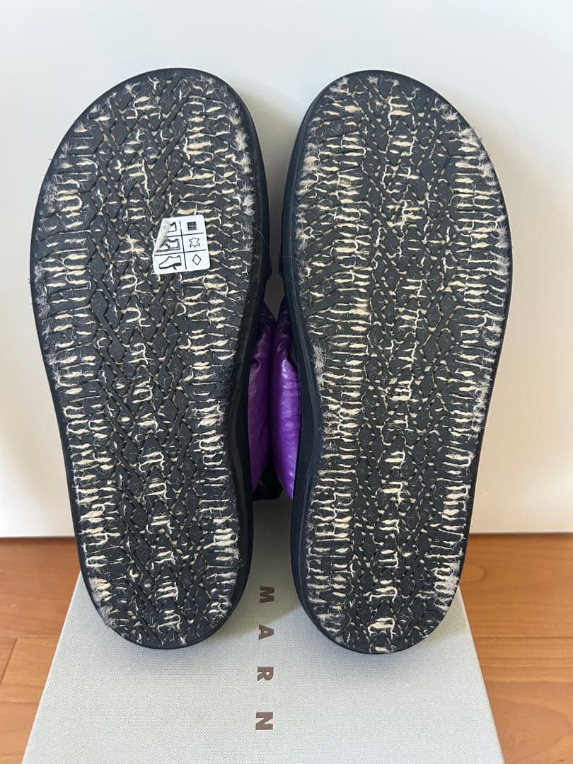 未使用! マルニ MARNI サンダル 38 パープル 紫