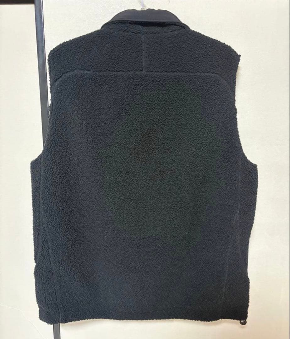 DAIWA PIER39 ナイロン×ボアフリースリバーシブルベスト 黒 L