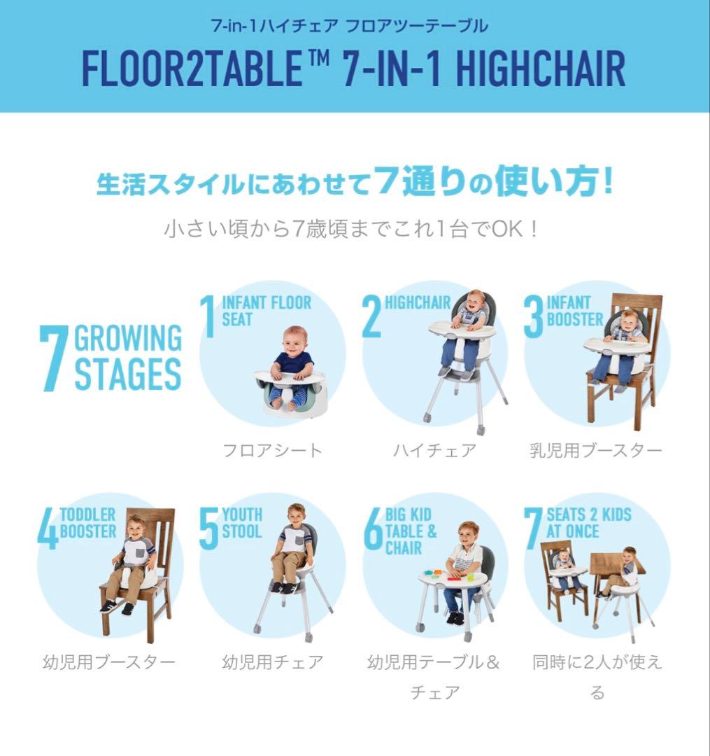 【未使用】グレコ フロアツーテーブル 7-in-1ハイチェア （GRACO）