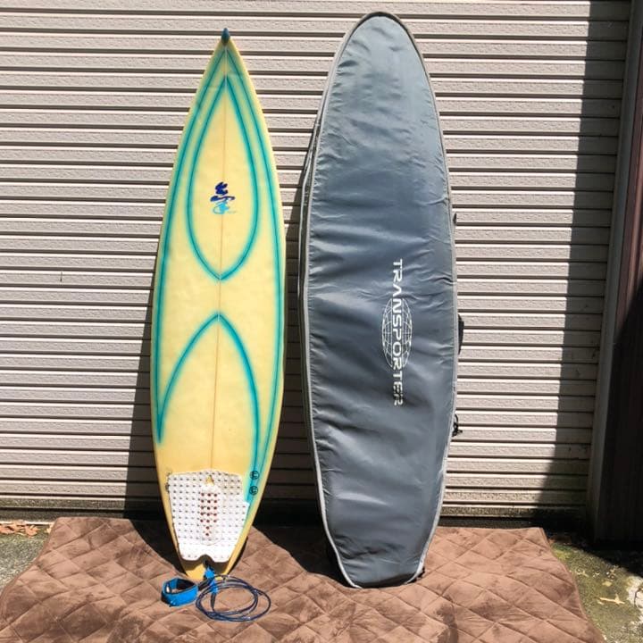 氣サーフボード KI SURFBOARDS リペア済 ショート 約6.2フィート