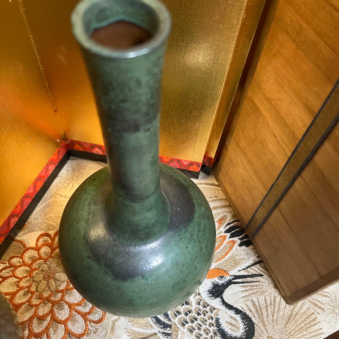 古上野焼花瓶と水差しセット