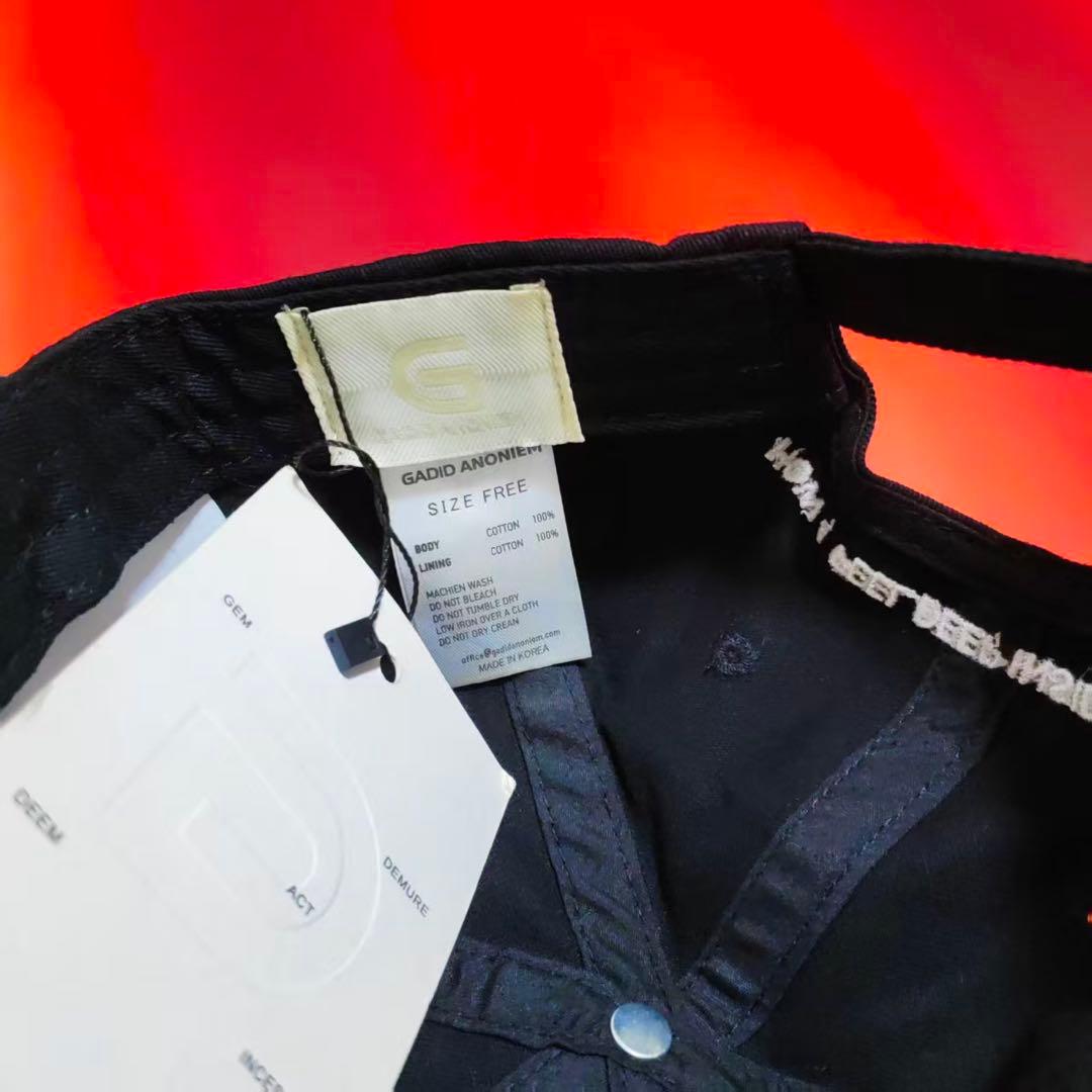 GADIDANONIEM JUDE / BLACK刺繍キャップ