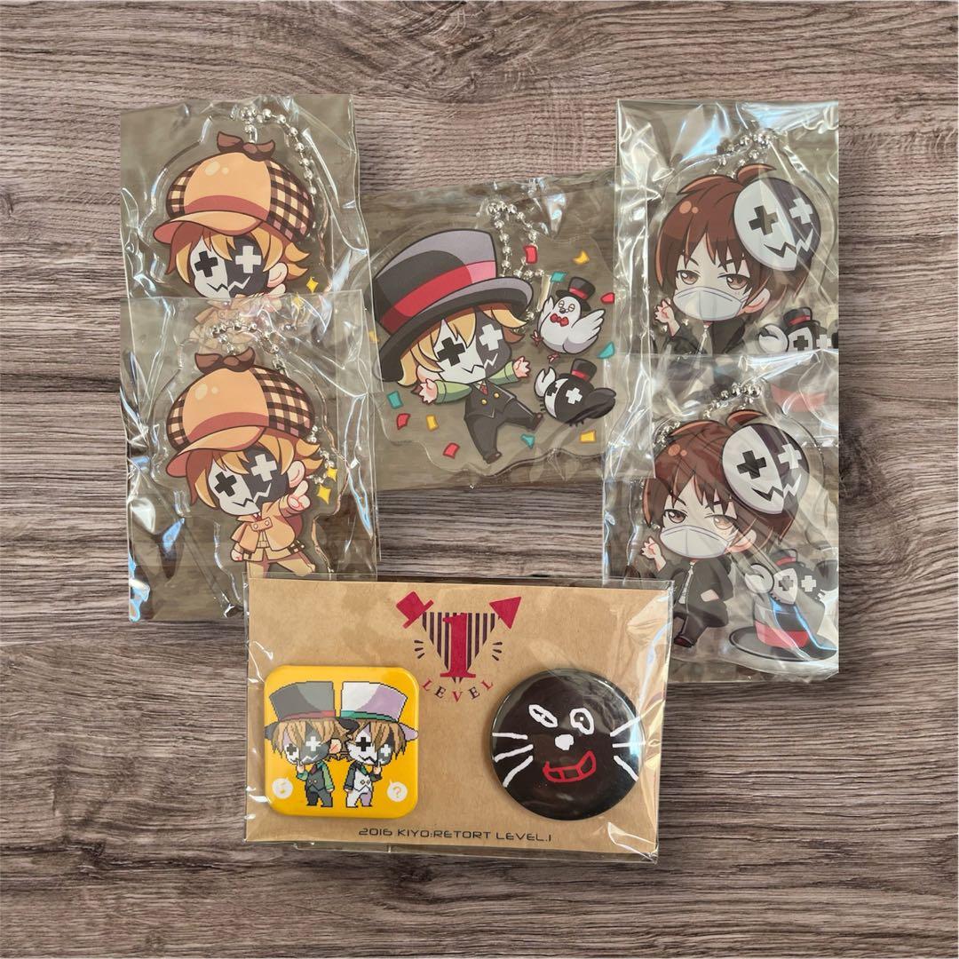 キヨ レトルト グッズセット LEVEL.1 LEVEL.3 缶バッジ アクキー