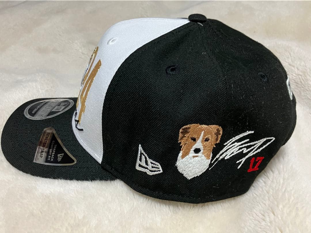 超レアアイテム　デコピン＆大谷サイン刺繍ドジャース2024 チャンピオンキャップ