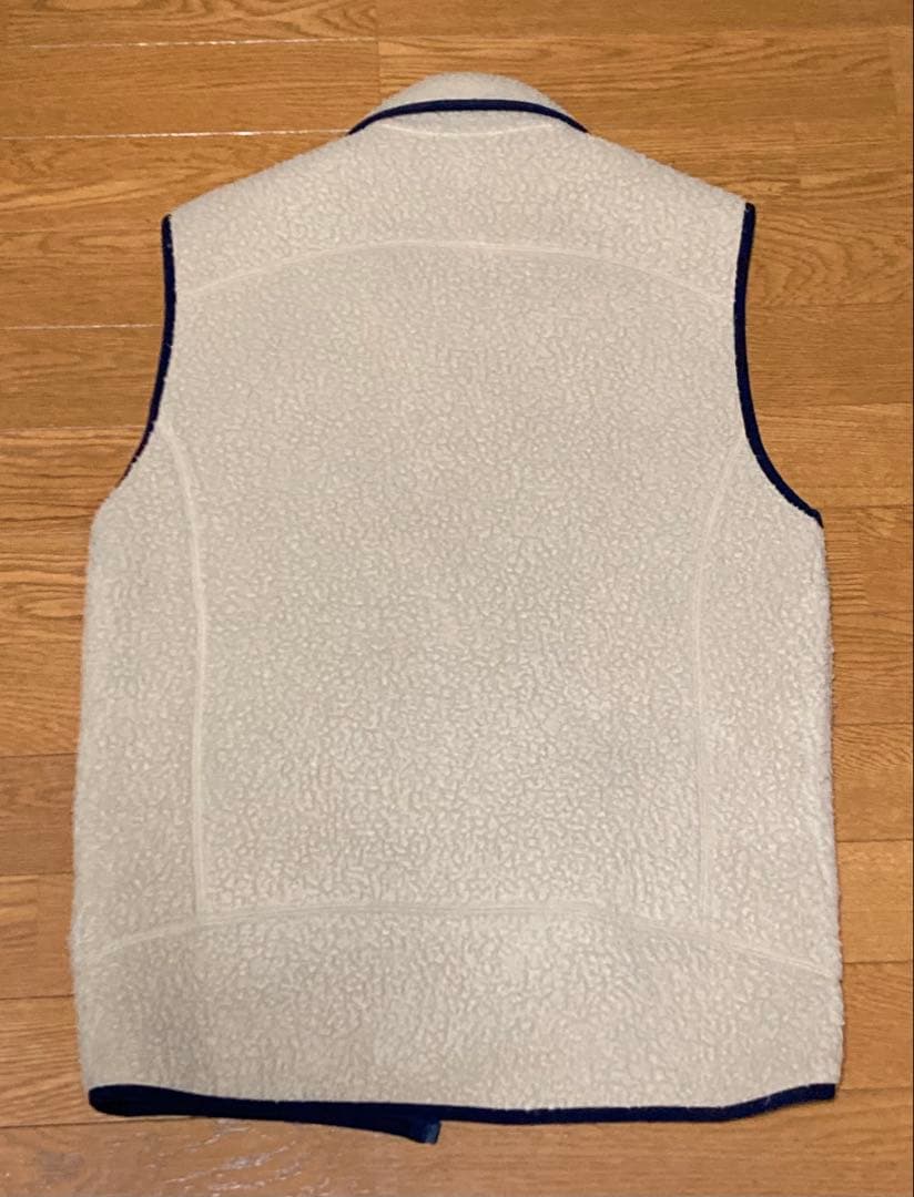 Patagonia フリースベスト クリーム/ネイビー