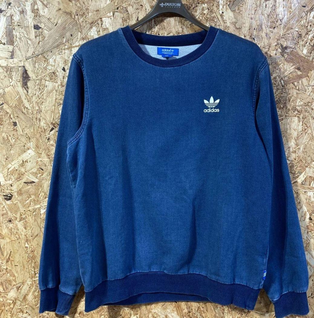 アディダスオリジナルス トレーナーデニム風 スウェット　Oサイズ