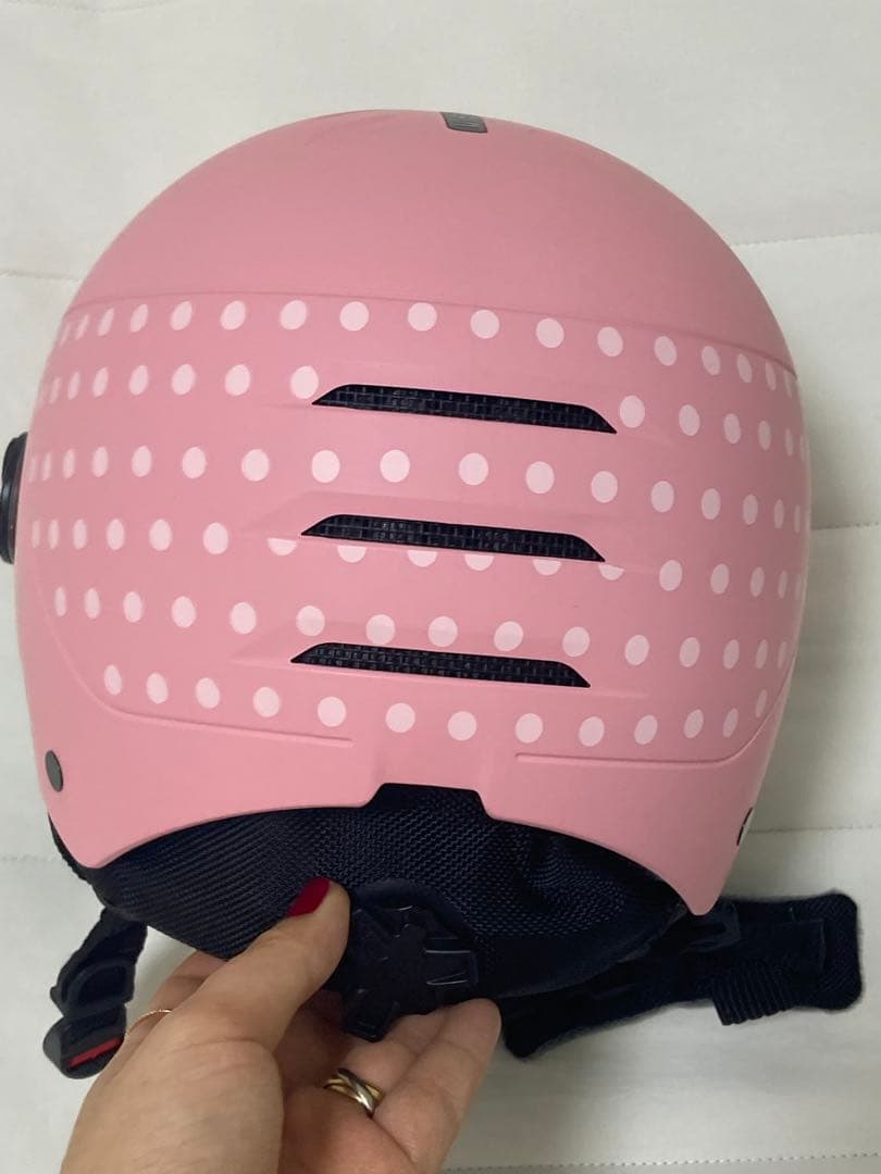 uvex ピンク ヘルメット バイザー付き (価格調整可能)