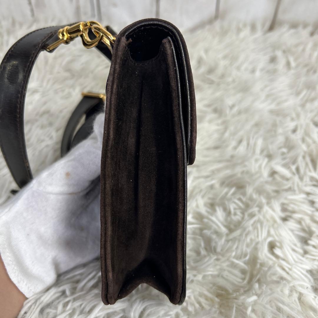 GUCCI ターンロック ウエストポーチ ウエストバッグ レザー スエード