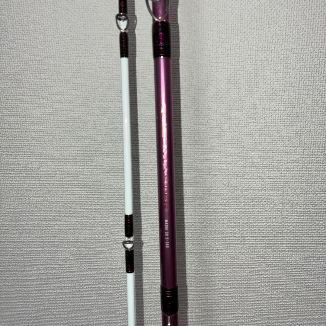 カーボンファイバー製パープル船竿