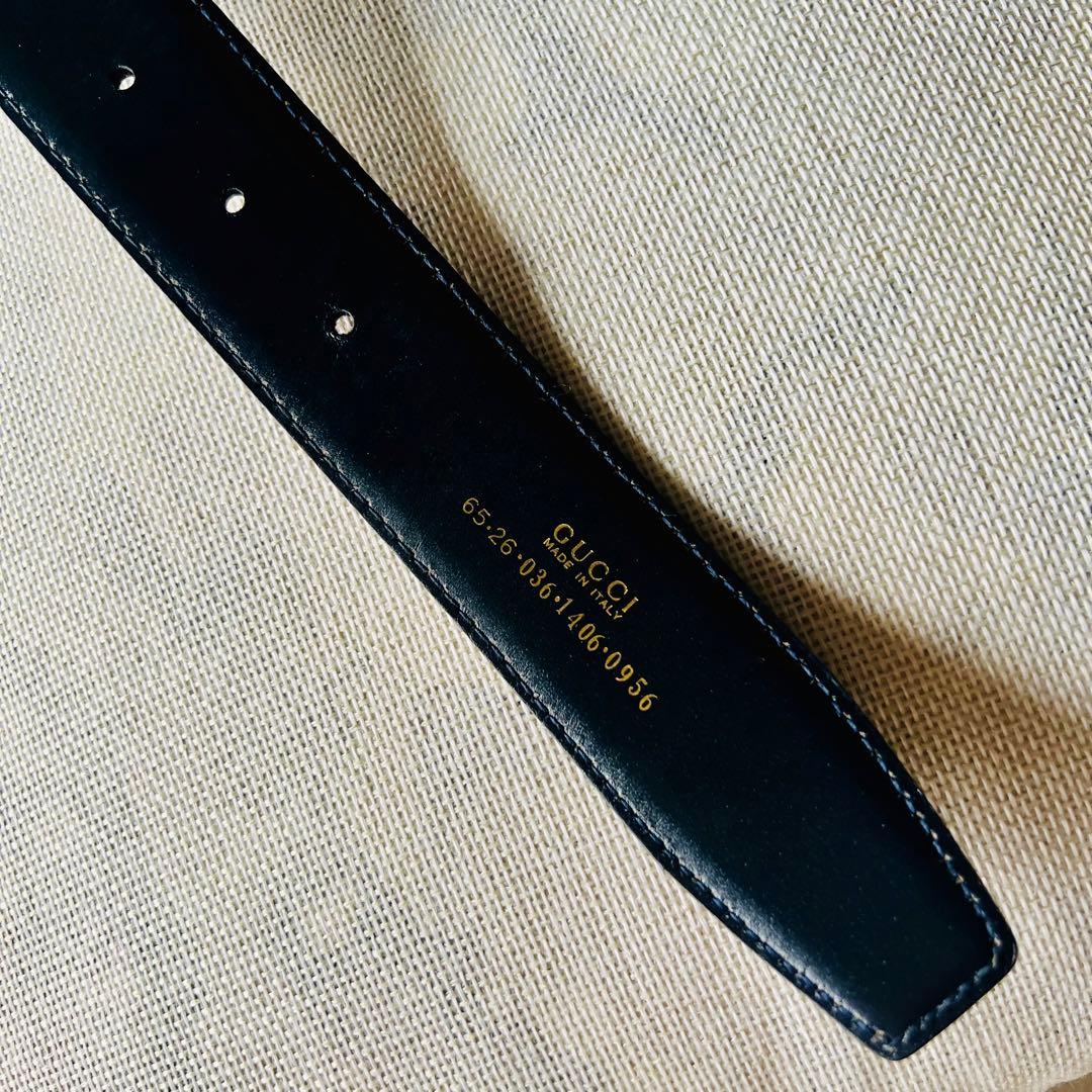 ゆうほママ⭐️GUCCI グッチ Vintage レザーベルトリバーシブル