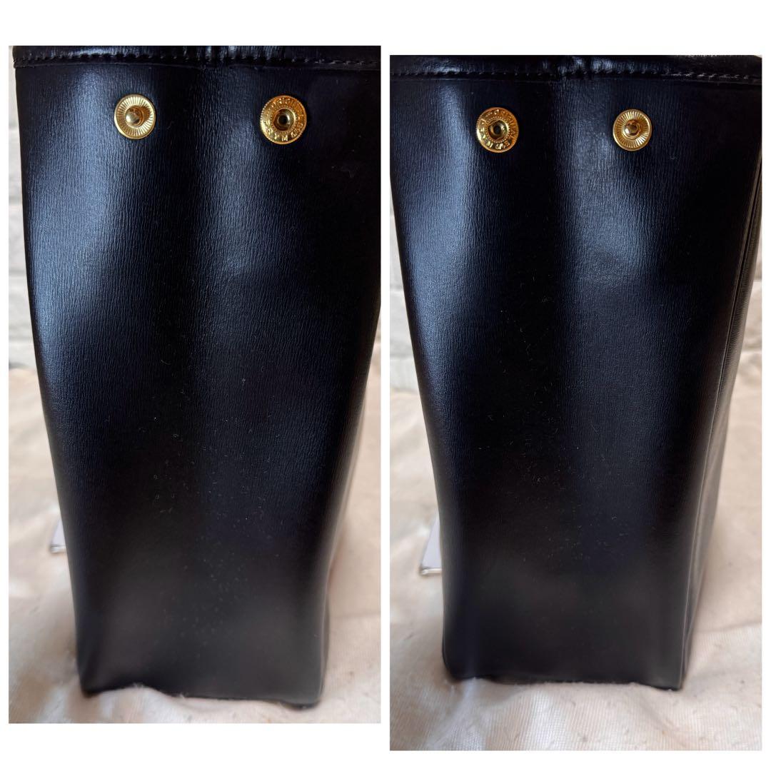 Longchamp ロンシャン ロゾ ハンドバッグ ブラック ゴールドトグル