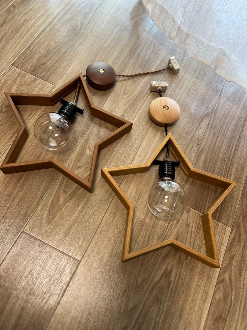 unico 星型ペンダントライト 2点セット