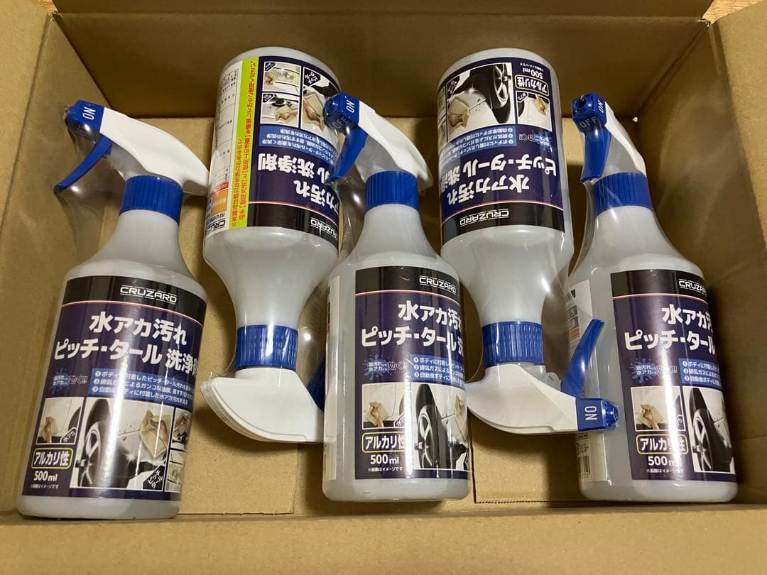 【未開封】コメリ CRUZARD 水アカ汚れピッチ・タール洗浄剤 5本