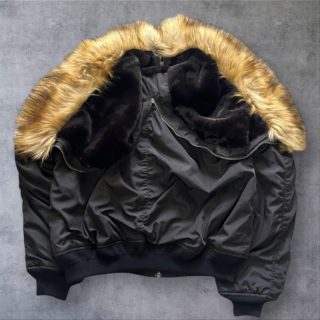 【美品】 マウジー N-2B フライトジャケット ブラック ファー付き y2k