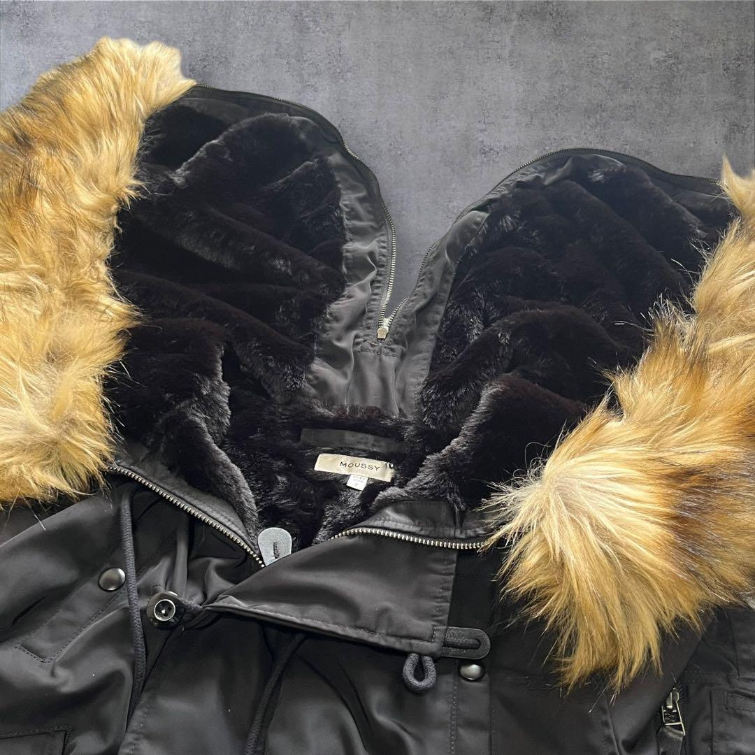 【美品】 マウジー N-2B フライトジャケット ブラック ファー付き y2k