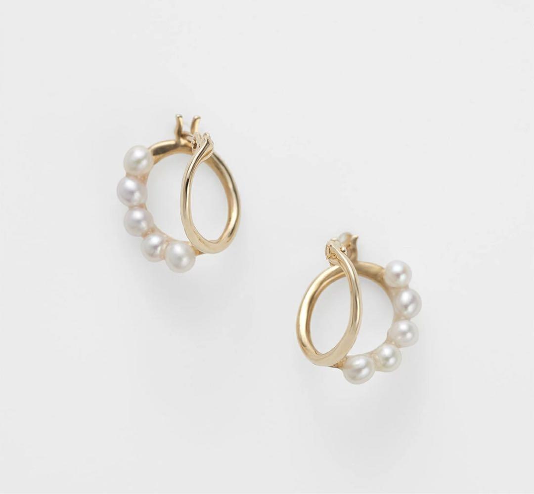 agete アガット　K10パールピアス　片耳