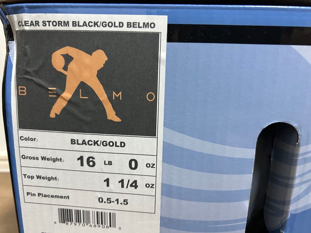 送料込み【新品】ベルモ・クリア・ゴールド　ストーム　16ポンド0オンス 2