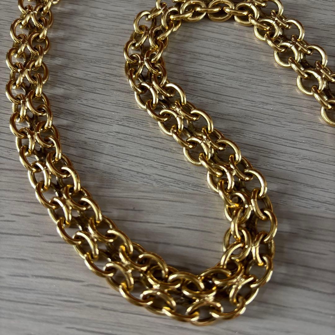 シャネルCHANELゴールチェーンベルト ビンテージ ライオンモチーフ