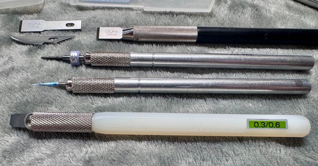 [模型工具類]スジボリ堂ダンモ0.3/0.6 FUNTECスジボリカーバイト 他