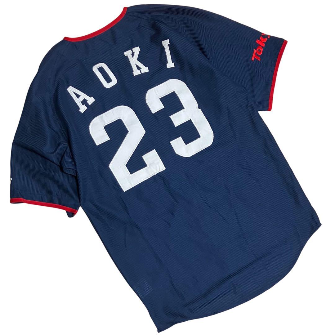 BEAMS×DESCENTE 東京ヤクルトスワローズ 青木宣親 刺繍ユニフォーム