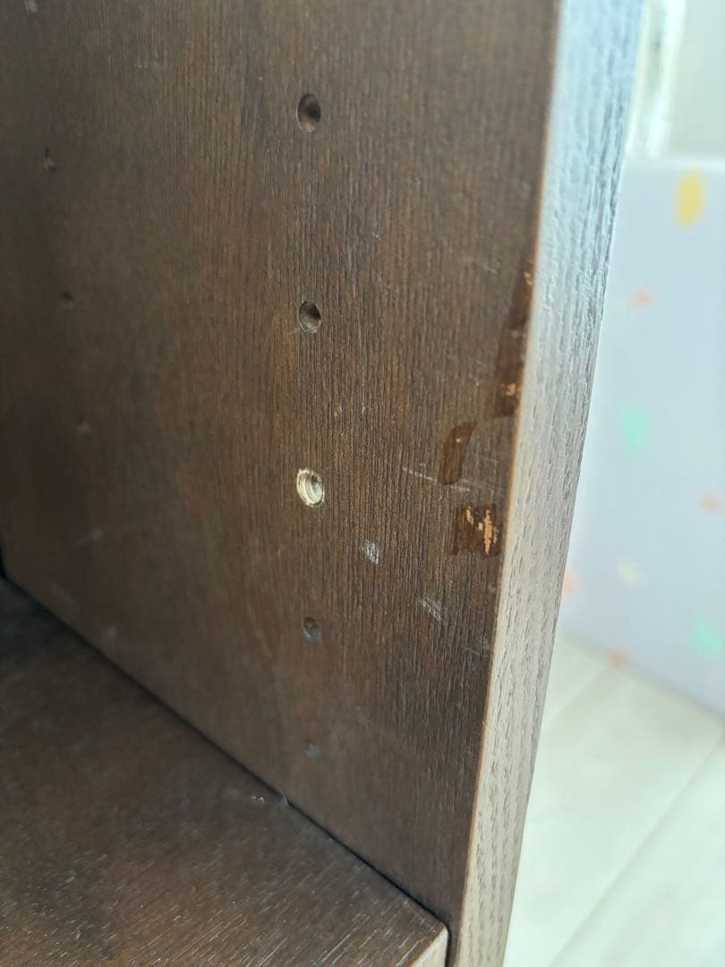 無印良品 本棚 薄型 シェルフ ブラウン 木製