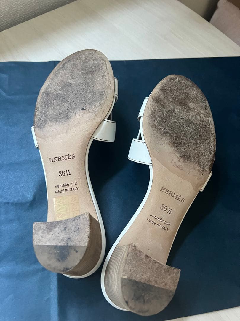 エルメス オアジス サンダル ホワイト