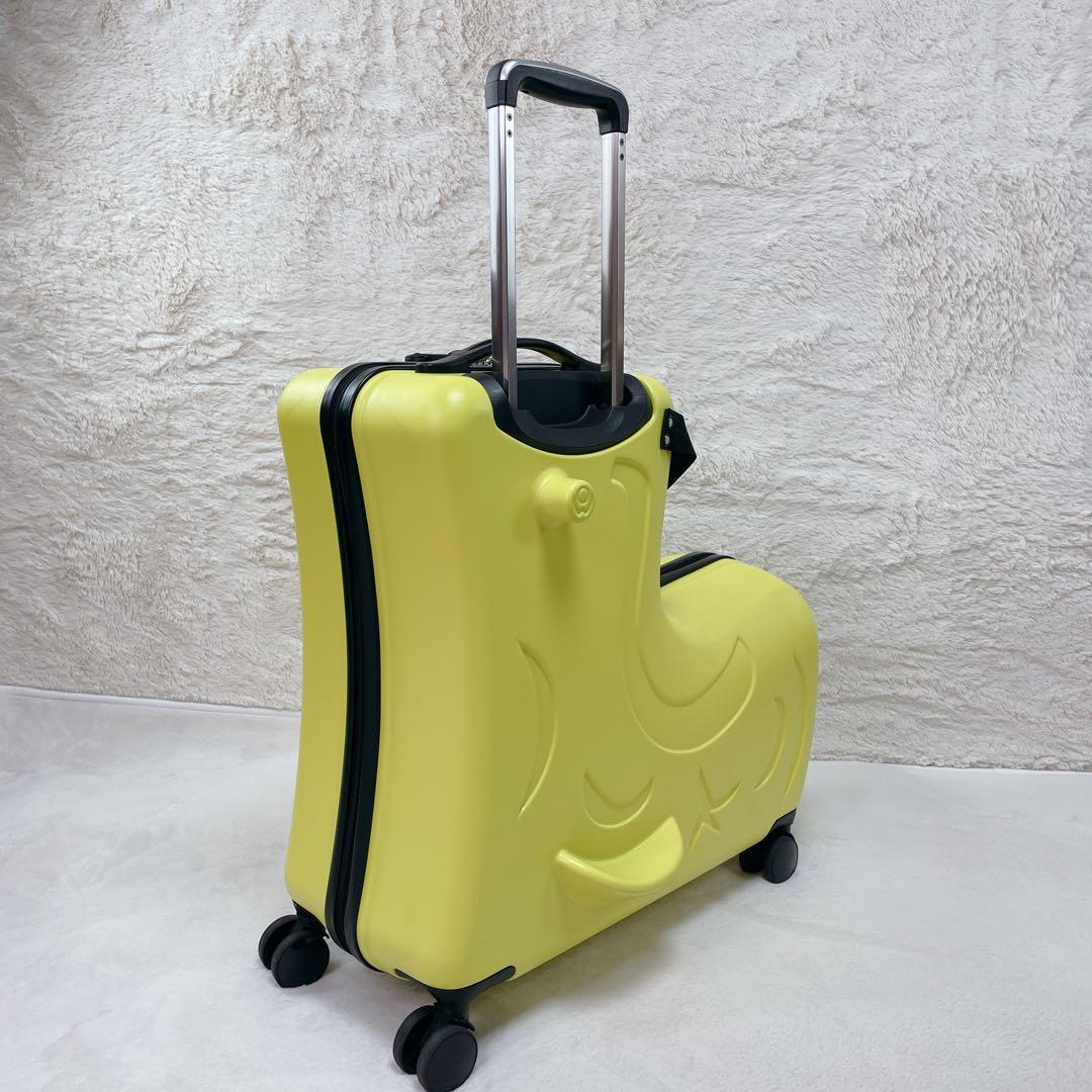 ✨美品✨ NORICCO ノリッコ 子どもが乗れるキャリーケース Mサイズ 黄