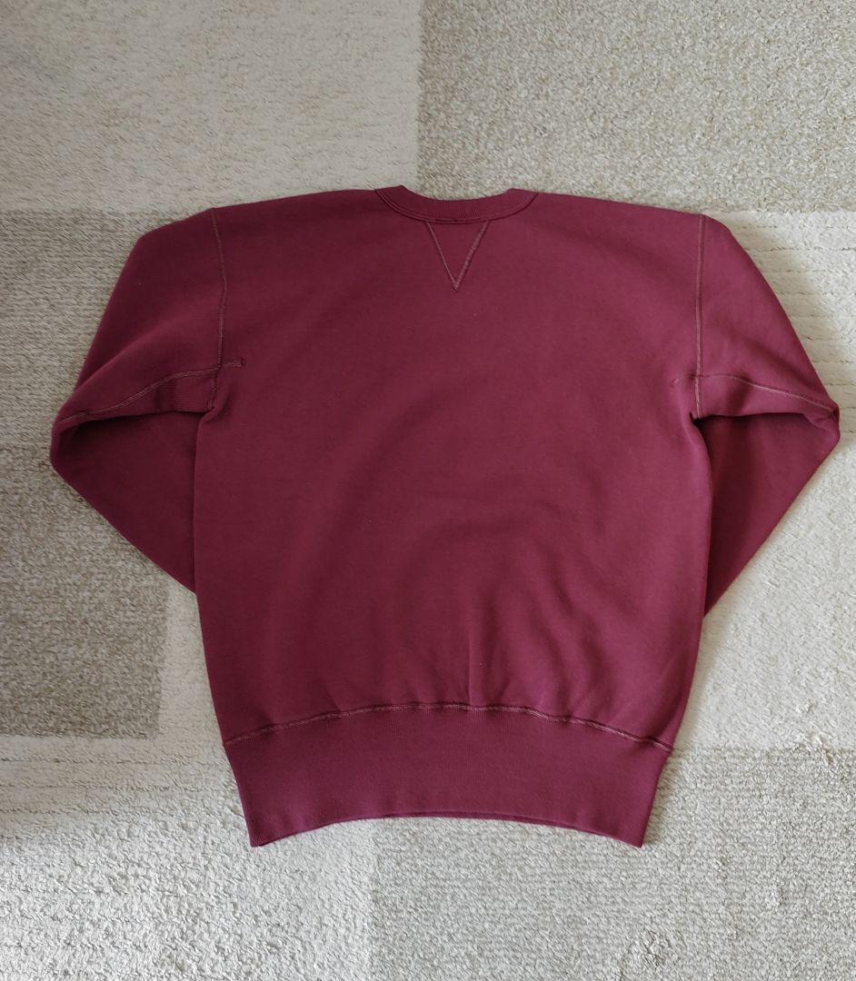 42/44 トゥームーン　スウエット　両v あずき　新品　タグつき