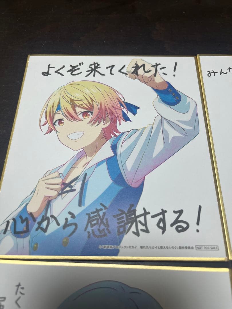 劇場版プロジェクトセカイ　4週目　入場者特典　映画　ミニ色紙 初音ミク