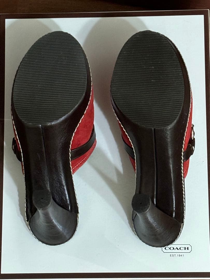 KANAKO　新品未使用　COACH　ミュール　スエード　本革包み