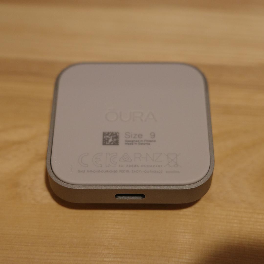 Oura Ring 4 / ブラッシュドシルバー / サイズ9