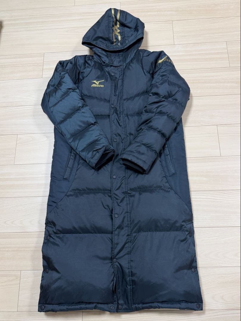 MIZUNO ミズノ ダウンコート ベンチコート ロングダウン M 防寒