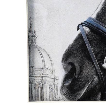 アートフレーム 額絵 2枚セット 馬 クラシックモダン シンプル 85551PI