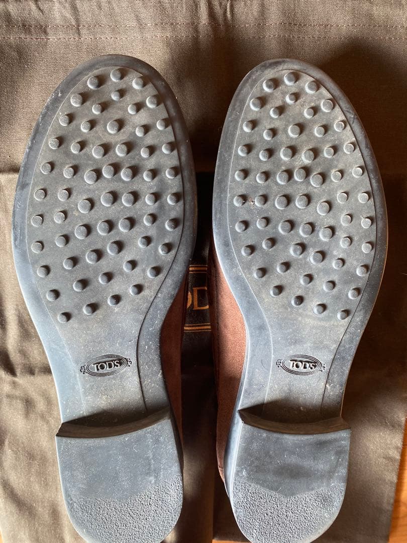 TOD'S ブラウン スエード ローファー(1/7までの出品)