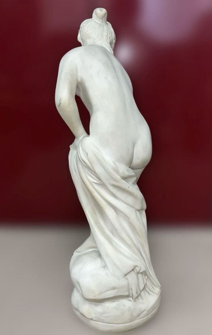 専用　大理石　女性裸婦像　高さ65.5㎝/17.4㌔　東Y7-1020☆1F