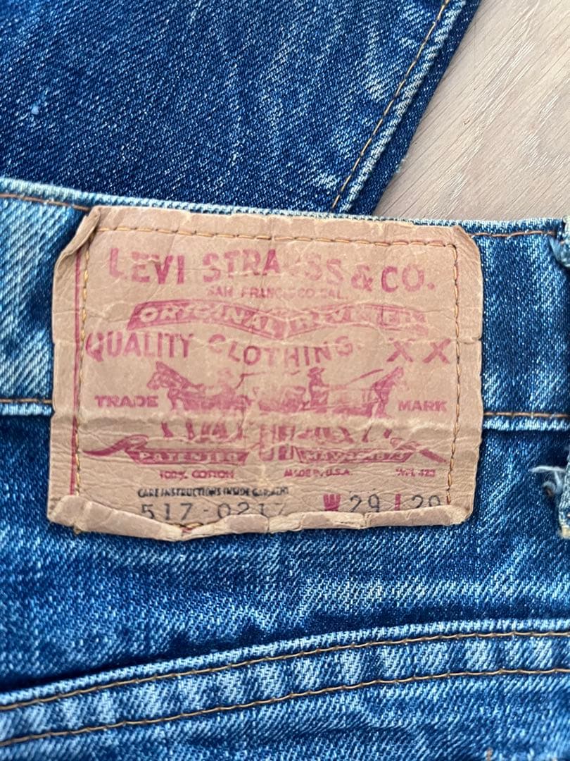 vintage Levi's 517 \"66\" シングルステッチ　ヴィンテージ