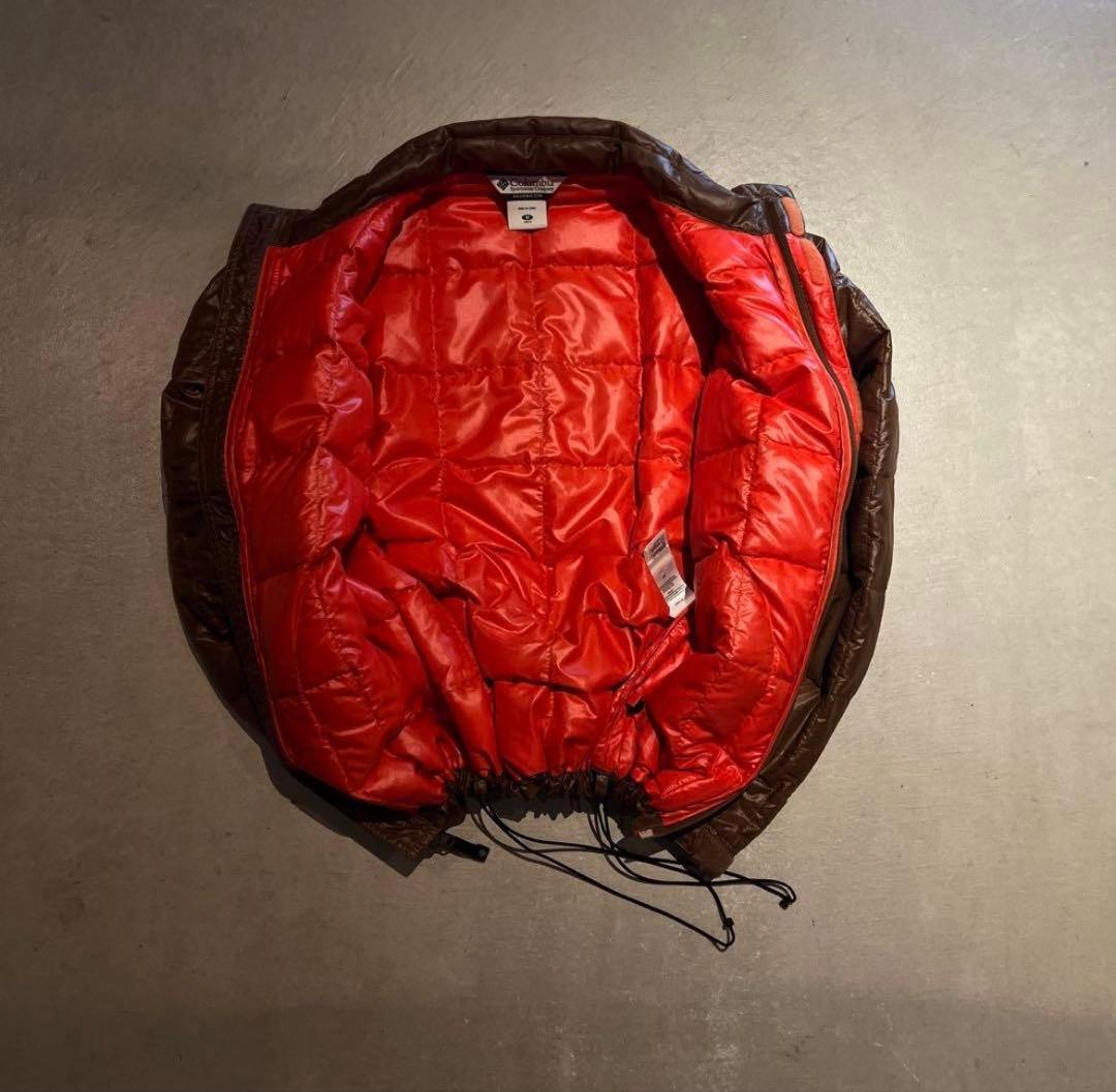 【希少❗️】Columbia ダウンジャケット ドローコード付き M ブラウン