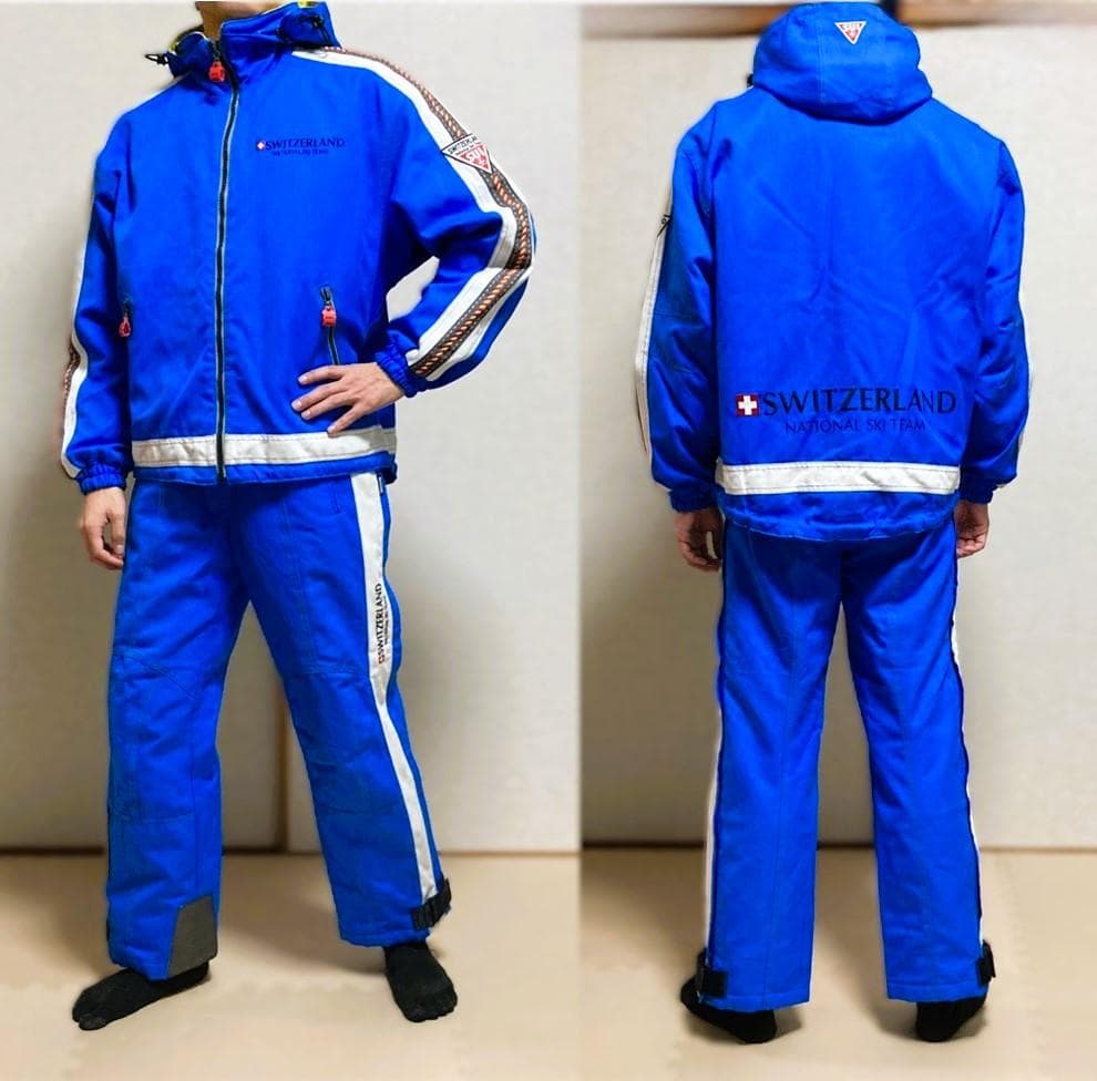 DESCENTE デサント スキーウェア 上下セット リバーシブルダウン　レトロ